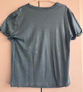 Camiseta manga corta azul Talla M massimo dutti