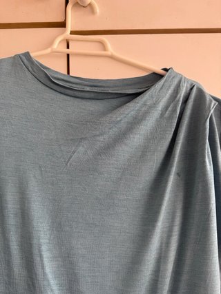 Camiseta manga corta azul Talla M massimo dutti