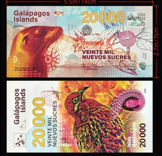 Banconote Isole Galapagos 500-50000
