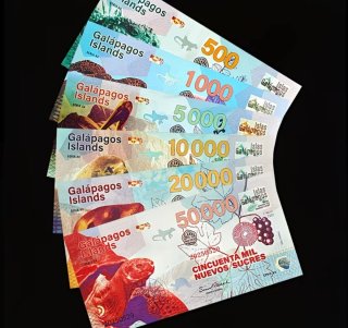 Banconote Isole Galapagos 500-50000
