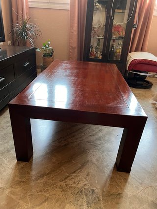 Mesa baja de madera maciza