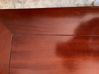 Mesa baja de madera maciza