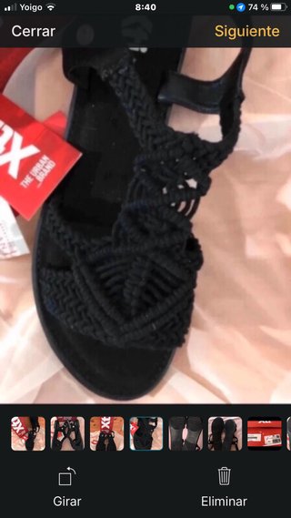 Sandalias XTi Macramé Negras