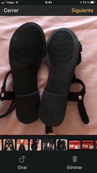 Sandalias XTi Macramé Negras