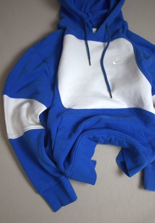 Felpa Nike Vintage Blu/Bianco Taglia M uomo