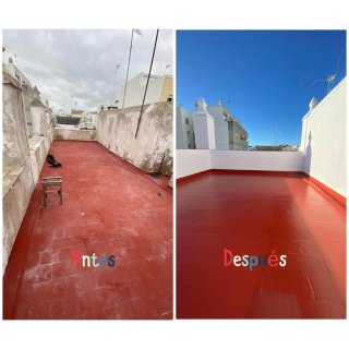 Se realizan trabajos de pinturas y restauración