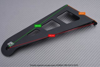 Tirante soporte escape para HONDA CBR 650 R 2019