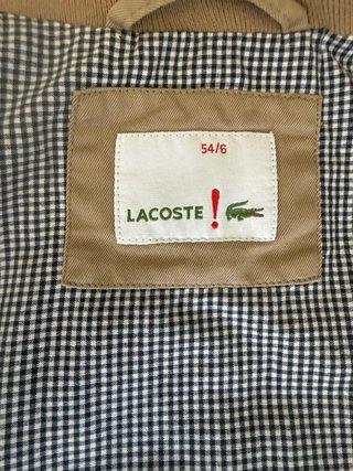 Chaqueta Harrington Lacoste Beige