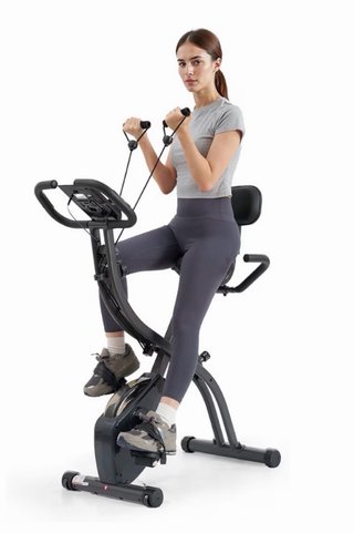 Bicicleta estática plegable