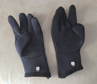 Guantes ciclismo Santini neopreno lluvia Talla M