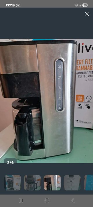 Cafetera Eléctrica Qilive 12 Tazas 1.5L