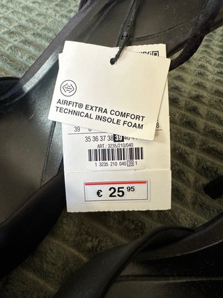 Tacones Zara Negros Talla 39 con Lazo