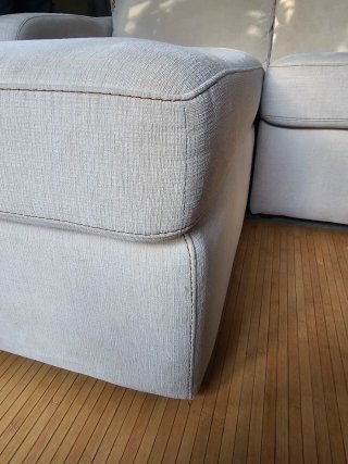 Divano Chaise Longue Bianco