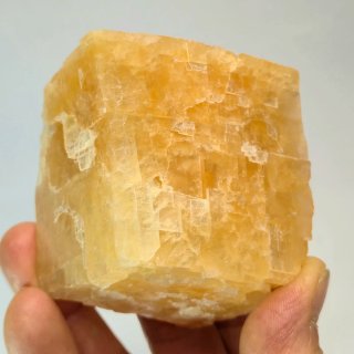 Calcita miel escalonada cristal natural Portugal