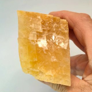 Calcita miel escalonada cristal natural Portugal