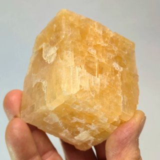Calcita miel escalonada cristal natural Portugal