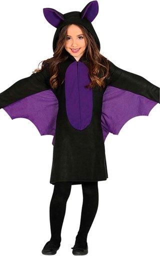 Disfraz murciélago niña Halloween carnaval