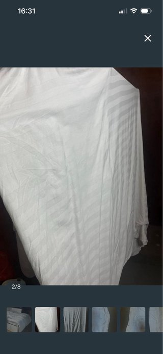 Funda nórdica y sábana bajera 135 blanca algodón
