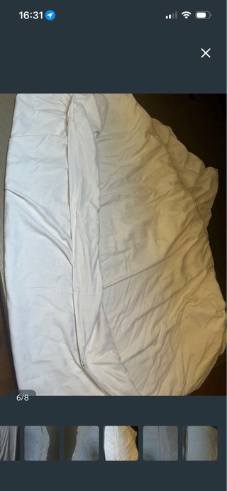 Funda nórdica y sábana bajera 135 blanca algodón
