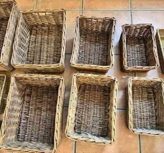 Pack de 12 Cestas de Mimbre