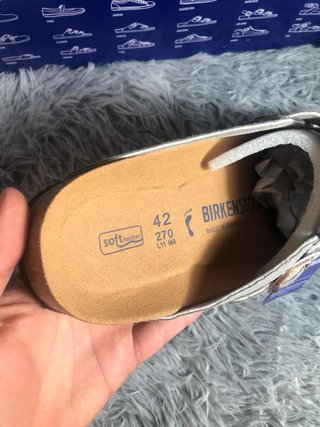 Birkenstock Boston Gris - Footbed