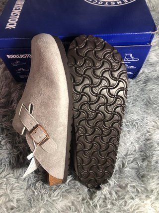 Birkenstock Boston Gris - Footbed