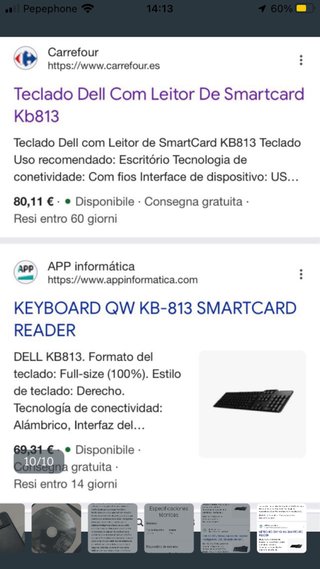 Teclado Dell KB813 Negro