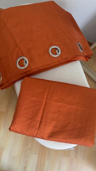 Cortinas naranjas
