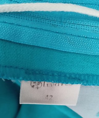 Falda Flamenco Olivares Talla 42 Turquesa