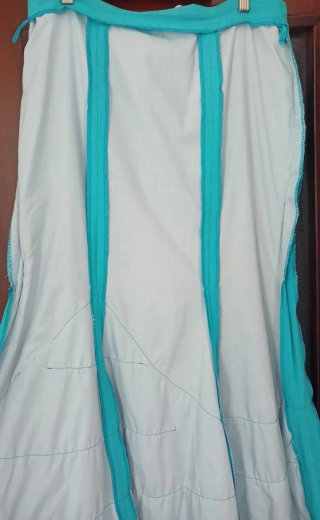 Falda Flamenco Olivares Talla 42 Turquesa
