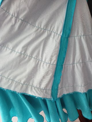 Falda Flamenco Olivares Talla 42 Turquesa