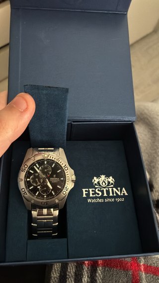Reloj Festina Hombre Negro/Plata