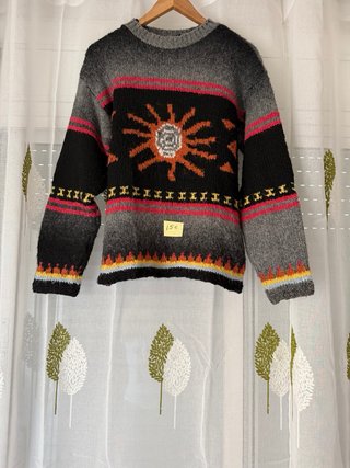 Blazer cuadros marrón y multicolor