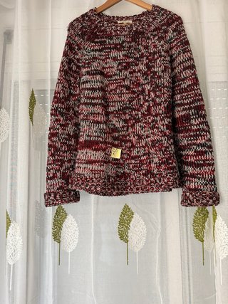 Blazer cuadros marrón y multicolor