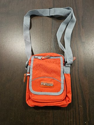 Bolso bandolera Fortuna naranja y gris