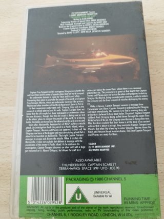 Película VHS Stingray Invaders from the Deep