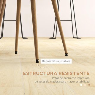 Pack 2 Sillas Tapizadas Gris