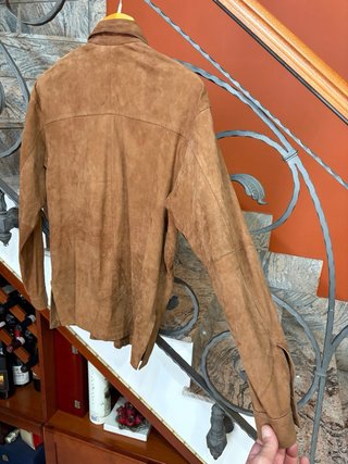Giacca Stefanel in vera pelle scamosciata vintage