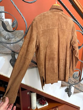 Giacca Stefanel in vera pelle scamosciata vintage