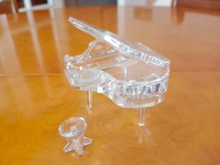 Piano Cristal Swarovski con Taburete
