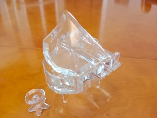 Piano Cristal Swarovski con Taburete