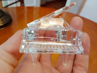 Piano Cristal Swarovski con Taburete