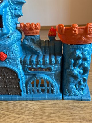 Castillo de juguete dragón azul