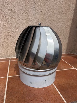 Sombrerete giratorio para chimenea