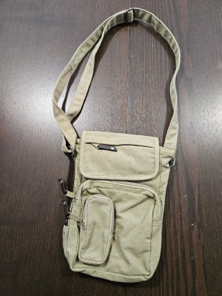 Bolso bandolera de lona
