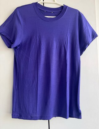 Camiseta Massimo Dutti Morada Talla 38