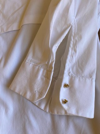 Blusa Zara M Algodón Elastano Mangas 3/4