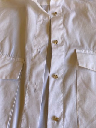 Blusa Zara M Algodón Elastano Mangas 3/4
