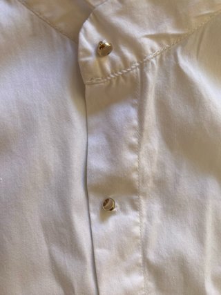 Blusa Zara M Algodón Elastano Mangas 3/4