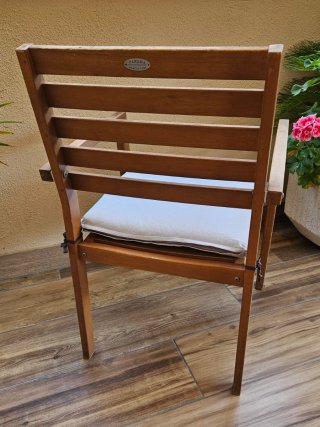 6 Sillas Terraza Madera Acacia